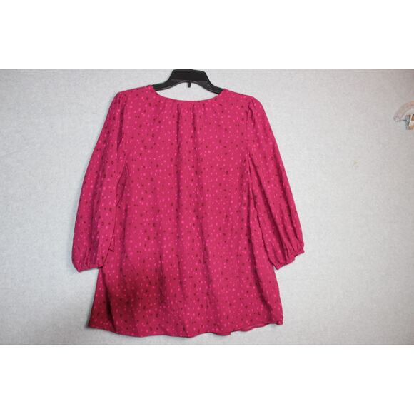 Isabel Maternity NWT 3/4 Sleeve Ruffle Waist Woven Top Size‎ Medium - Picture 5 of 8